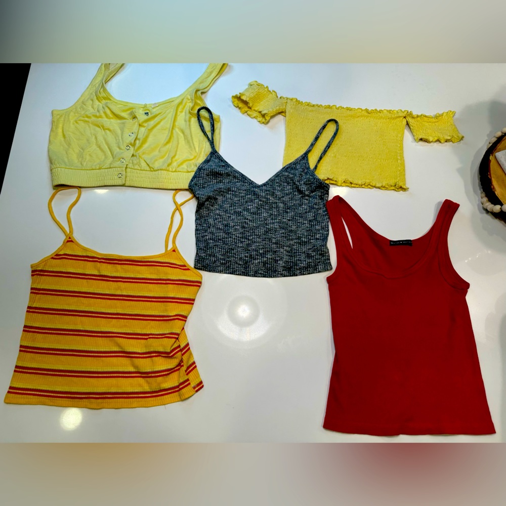Bundle of Tank Tops/Crop Tops - 6 Different Brands, Good Condition